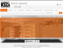 Tablet Screenshot of kutahyaelektrik.com